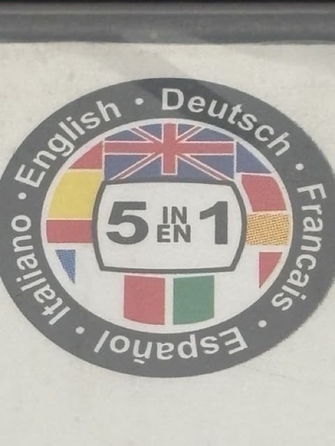 Language and region icons on authentic vs. counterfeit Nintendo DS packaging